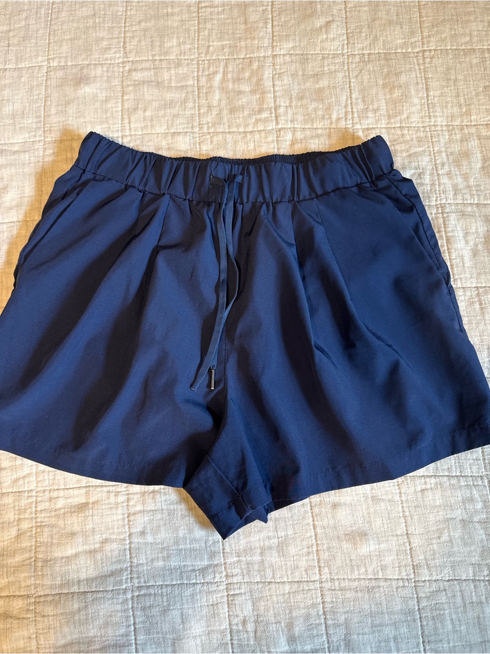 Halara Navy Blue Athletic Shorts Size M Drawstring